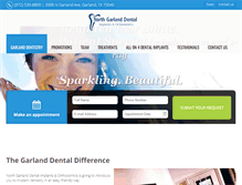 Tablet Screenshot of garland-dental-office.com